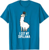Funny Llamas Gifts LLama Graduation I Got My Dipllama Cute Llama T-Shirt - Sapphire Blue