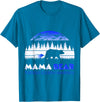 Mama Bear Retro Tuberous Sclerosis Awareness T-Shirt - Sapphire Blue