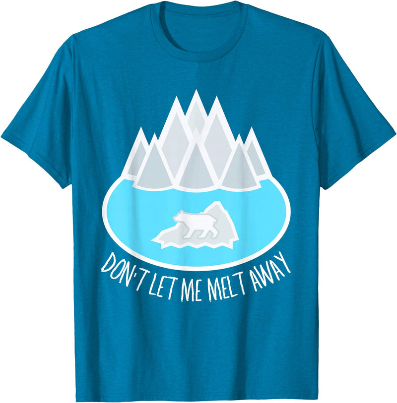Arctic Explorers T-shirts and Gifts Polar Bear TShirt Ice Caps Melting glaciers cute Arctic Tee T-Shirt - Sapphire Blue