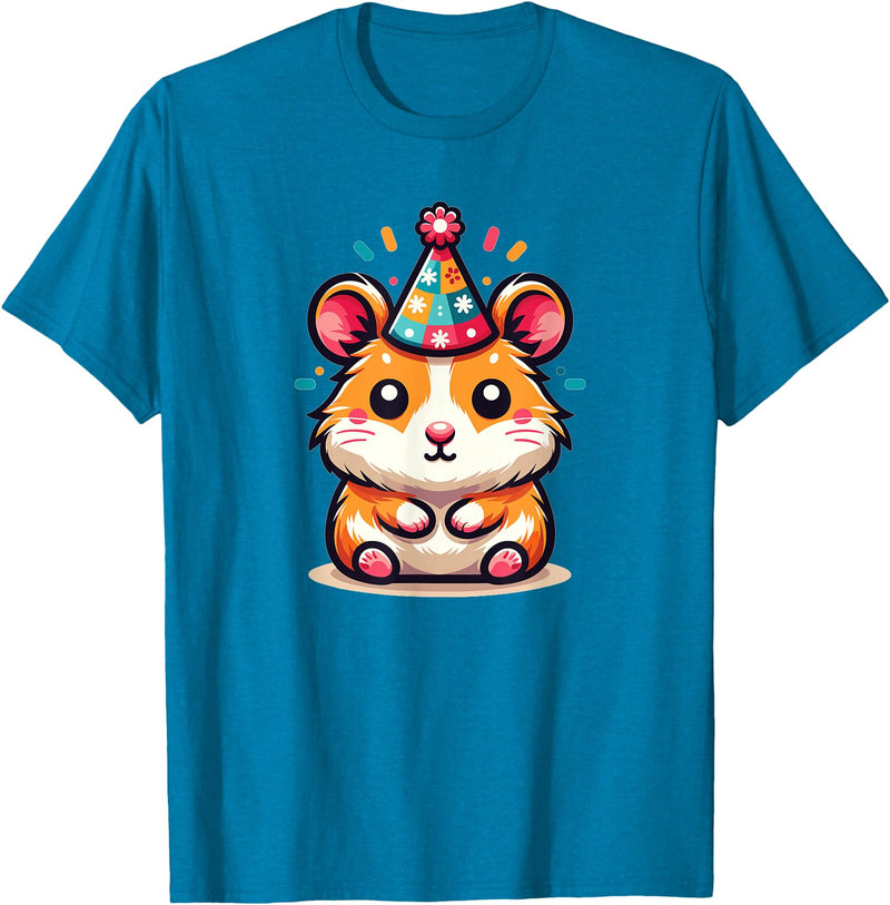 Birthday Hamster for Children Birthday Hamster T-Shirt - Sapphire Blue