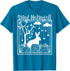 St Melangell Hares Rabbit Owner Catholic T-Shirt in Sapphire Blue