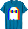 Threadrock Vaporwave Psychedelic Ghost Retro Halloween Techno EDM Unisex Adults Kids T-Shirt - Sapphire Blue