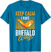 Buffalo Wings Fried Chicken Hot Wing Sauce T-Shirt - Sapphire Blue