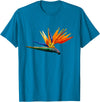 DDD Flowers Bird of Paradise Flower T-Shirt - Sapphire Blue