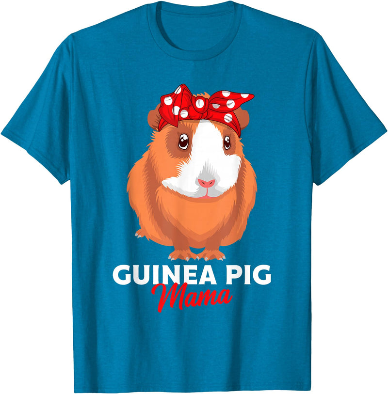 Sweet Baby Guinea Pig Gift For Girls And Women Guinea Pig Mama Guinea Pigs Funny Girls T-Shirt - Sapphire Blue