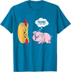 Frank Is That You Pig Hotdog Hot Dog Lover Funny Foodie T-Shirt - Sapphire Blue