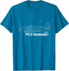 Bear Cave Designs - USA Republic P-47D Thunderbolt T-Shirt - Sapphire Blue