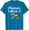 Mama Bear Autism Awareness Mom Puzzle Clothing Co Autism Awareness Mama Bear Proud Autistic Mom T-Shirt - Sapphire Blue