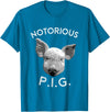 Funny Piggy Smalls Bacon Lover Floribama Shore Tee Notorious PIG Funny Pet Pig Lover Cute Farmer Gift T-Shirt - Sapphire Blue