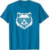 oma Bear Family Apparel Grandma Bear Face with Sunglasses T-Shirt - Sapphire Blue