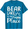 Lake Gifts & Accessories Bear Lake Is My Happy Place - Camping Nature Outdoor Lake T-Shirt - Sapphire Blue