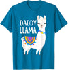 Birthday Llama Shirts Gift Daddy Llama Funny Father's Day Shirt Men, Dad, Dad Birthday T-Shirt - Sapphire Blue