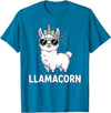 Funny Llamacorn Lover Llama Design Llamacorn Funny Llama Unicorn For Girls Kids Lover Llamacorn T-Shirt - Sapphire Blue