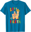 Funny Sloth And Llama Let's Fiesta Cinco De Mayo Sloth And Llama Let's Fiesta Cinco De Mayo Mexican Party T-Shirt - Sapphire Blue