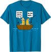 Lord of Leisure No Bananas on the Boat Fishing T-shirt T-Shirt - Sapphire Blue