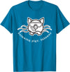 Bahamas Swimming Pigs Bahamas Swimming Pig with Mask and Snorkel T-Shirt - Sapphire Blue