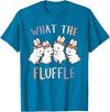 Rabbit Lover Easily Distracted by Rabbits What the Fluffle T-Shirt in Sapphire Blue
