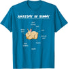 Anatomy of Bunny Rabbit T-Shirt in Sapphire Blue