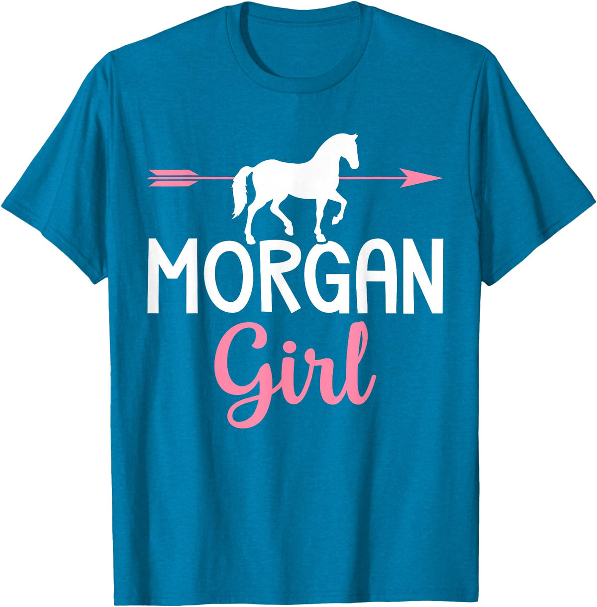 Horse Riding Racing Equestrian Gifts Morgan Girl Morgan Horse Girl Horses Lover T-Shirt - Sapphire Blue