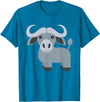 Funny Easy Lazy Last Minute Costumes Water Buffalo Costume T-Shirt - Sapphire Blue