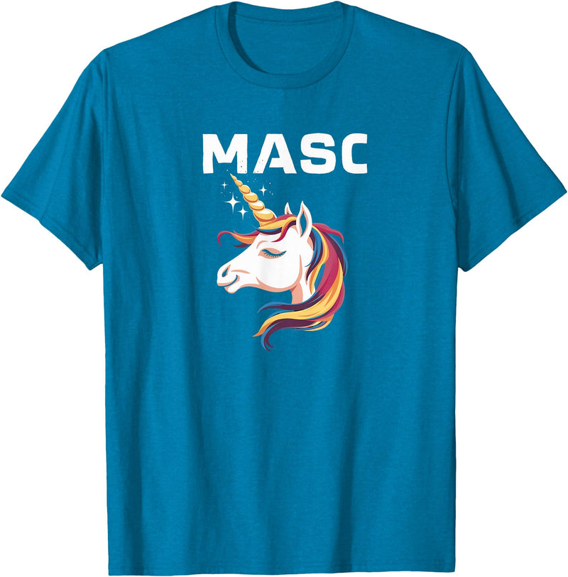 Mens Bear Gay Masc Man LGBTQ Bear Cub Masculine Mens Gay Unicorn Gay Masc Man Bear Cub Masculine Gay Pride T-Shirt - Sapphire Blue