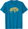 I Love Wild Buffaloes Gift Company I Love Buffaloes Golden Buffalo Bison Lover Gift Ideas T-Shirt - Sapphire Blue
