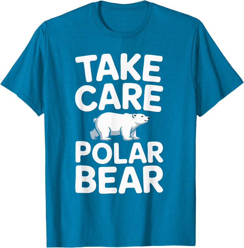 Humdinger Tees Take Care Polar Bear T-Shirt - Sapphire Blue