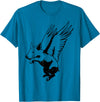 Flying Pig Funny Animals Flying Pig with Wings Fly Pig Lovers T-Shirt - Sapphire Blue