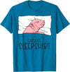 Sleeping & Napping Shirt Gifts For Nap Lovers Favorite Sleepshirt, Napping Pig, Piglet & Piggy Pajama T-Shirt - Sapphire Blue
