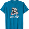 Not Quite Right California Über Alles with Roaring Grizzly Bear T-Shirt - Sapphire Blue