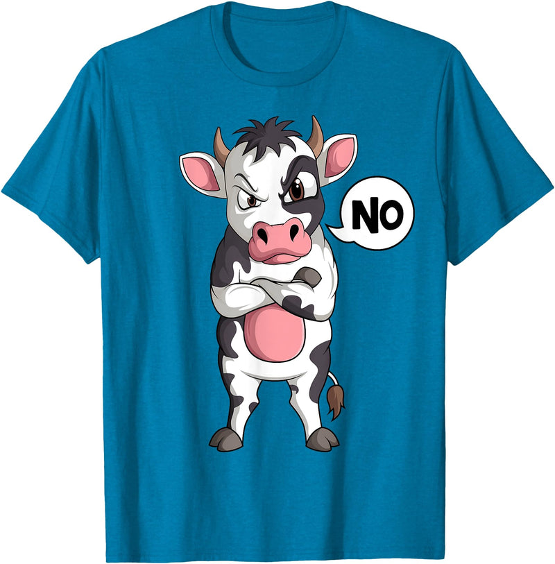 Funny Cow Lover & Owner Gift Ideas Cow Farmer Kids Boys Girls Womens T-Shirt - Sapphire Blue