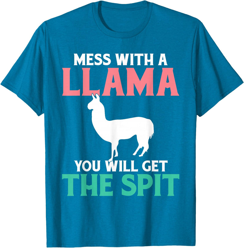 LLama Gifts & Accessories With a llama you get the spit alpaca llama T-Shirt - Sapphire Blue