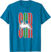 Cute Rabbits Lover Bunny Graphic T-Shirt in Sapphire Blue