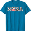 ETHRLO cow im one birthday decorations Shirts Nana Cow Print Cowboy Animal Pattern Farmer Cow Nana T-Shirt - Sapphire Blue