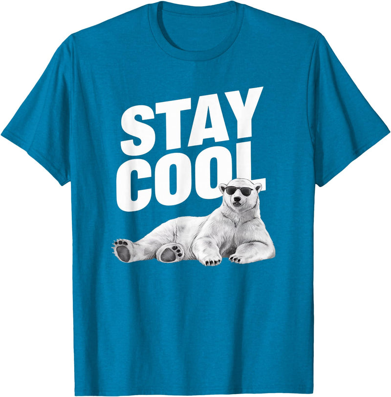 Tennessee Merchant Stay Cool Polar Bear T-Shirt - Sapphire Blue