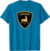 Llamaghini Apparel Co Llamaghini Funny Hillarious Llama Emblem Parody Fun Design T-Shirt - Sapphire Blue