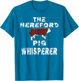 Hereford Hog T-Shirt The Hereford Pig Whisperer Apparel Breeder Men T-Shirt - Sapphire Blue
