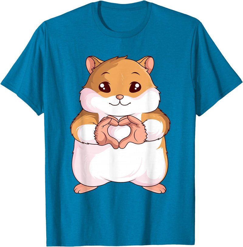 Hamster Lovers Girls Ladies T-Shirt - Sapphire Blue