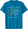 Schwule Bären & Bear Pride I Kissed a Bear an I liked it Gay Bear CSD T-Shirt - Sapphire Blue