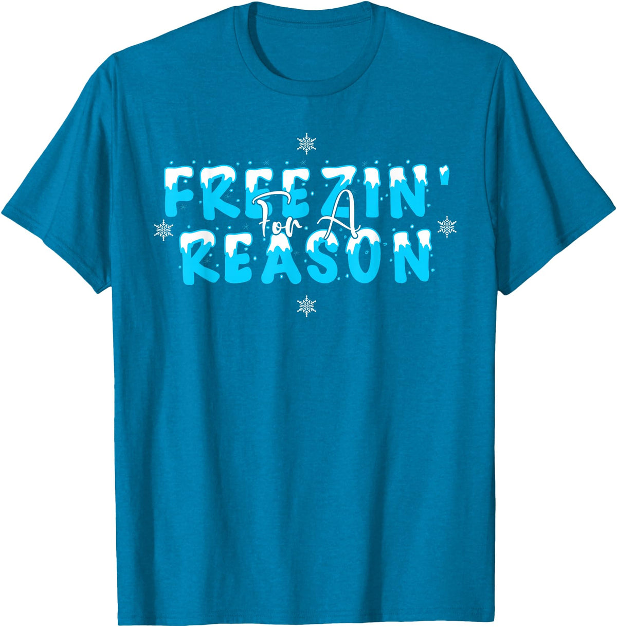 Polar Bear Plunge Ice Swimming Co Polar Bear Plunge 2022 Costume Ice Swimming Freezin Reason T-Shirt - Sapphire Blue