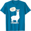 Funny & Cute Llama Gifts by OMG Sup No Drama Llama Alpaca T-Shirt - Sapphire Blue