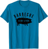 Cotton Canvas Barbecue Is Not A Verb Funny Southern Food Pork BBQ Pig T-Shirt - Sapphire Blue