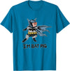 Ink Your Verse I'm Bat Pig T-Shirt - Sapphire Blue