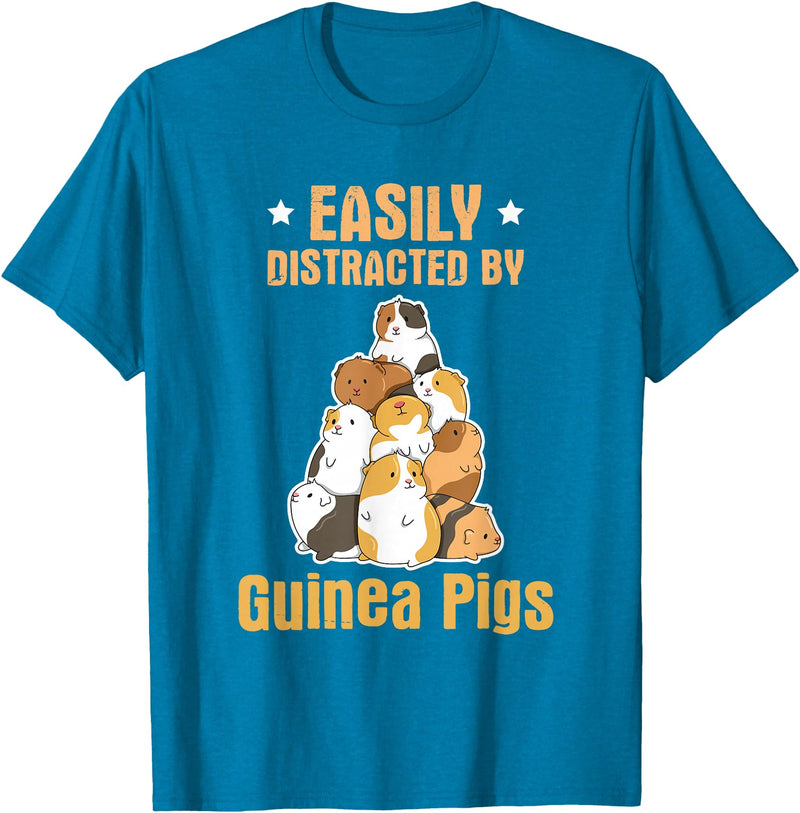 Fluff Lover Quote Guinea Pig Quote for a Guinea Lover T-Shirt - Sapphire Blue