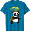 Panda Bear Lovers Clothing Panda Explorer T-Shirt - Sapphire Blue