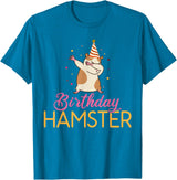 Birthday Hamster Cute Hamster Lover T-Shirt - Sapphire Blue