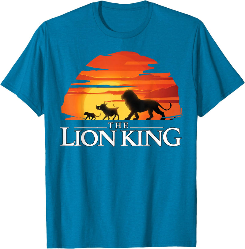 Disney Lion King Sunset T-Shirt - Sapphire Blue