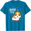 Guinea Pig Birthday by Joy Haus Guinea Pig Birthday Party Wheek Kids 7 Year Old 7th Outfit T-Shirt - Sapphire Blue