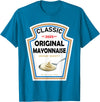 Halloween 2025 Condiments Couples Costume Sauce White Mayonnaise Halloween Costume Couples T-Shirt - Sapphire Blue