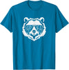 pappy Bear Family Apparel Pappy Bear Face with Sunglasses T-Shirt - Sapphire Blue